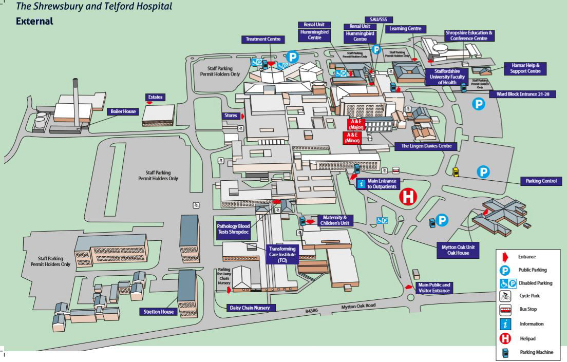 Royal Surrey Hospital Map